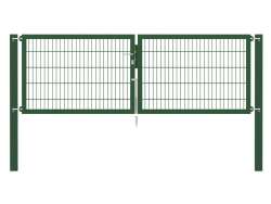 Doppelstabmatten-Doppeltor-Flexo, 8/6/8, gr&uuml;n, Breite 300 x H&ouml;he 100cm