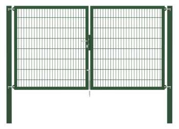 Doppelstabmatten-Doppeltor-Flexo, 8/6/8, grün, Breite 300 x Höhe 160cm