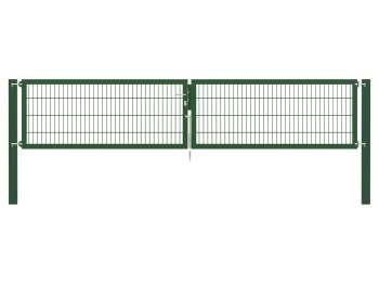Doppelstabmatten-Doppeltor-Flexo, 8/6/8, grün, Breite 400 x Höhe 80cm