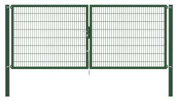 Doppelstabmatten-Doppeltor-Flexo, 8/6/8, grün, Breite 400 x Höhe 160cm