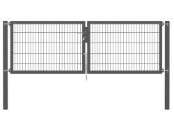 Doppelstabmatten-Doppeltor-Flexo, 8/6/8, anthrazit, Breite 300 x H&ouml;he 100cm