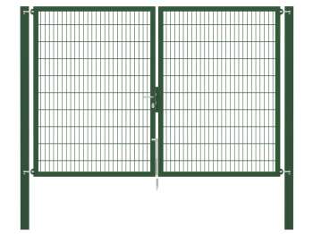 Doppelstabmatten-Doppeltor-Flexo, 8/6/8, grün, Breite 300 x Höhe 200cm