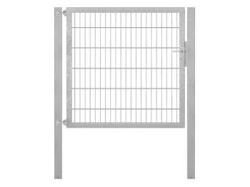 Doppelstabmatten-Einzeltor-Flexo, 8/6/8, feuerverzinkt, Breite 125 x Höhe 120cm