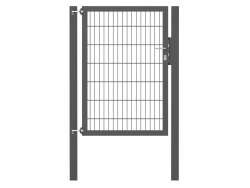 Doppelstabmatten-Einzeltor-Flexo, 8/6/8, anthrazit, Breite 100 x Höhe 140cm