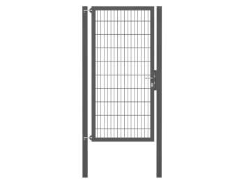 Doppelstabmatten-Einzeltor-Flexo, 8/6/8, anthrazit, Breite 100 x Höhe 200cm