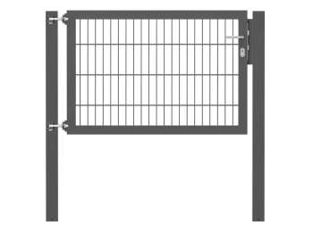 Doppelstabmatten-Einzeltor-Flexo, 8/6/8, anthrazit, Breite 125 x Höhe 80cm