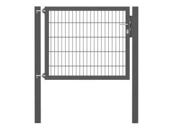 Doppelstabmatten-Einzeltor-Flexo, 8/6/8, anthrazit, Breite 125 x Höhe 100cm