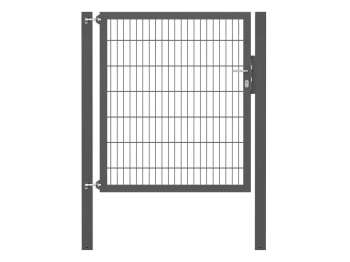 Doppelstabmatten-Einzeltor-Flexo, 8/6/8, anthrazit, Breite 125 x Höhe 140cm