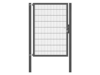 Doppelstabmatten-Einzeltor-Flexo, 8/6/8, anthrazit, Breite 125 x Höhe 180cm