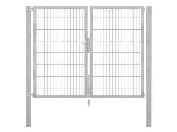Doppelstabmatten-Doppeltor-Flexo, 8/6/8, feuerverzinkt, Breite 200 x Höhe 160cm
