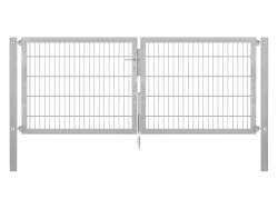 Doppelstabmatten-Doppeltor-Flexo, 8/6/8, feuerverzinkt, Breite 250 x H&ouml;he 100cm