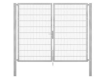 Doppelstabmatten-Doppeltor-Flexo, 8/6/8, feuerverzinkt, Breite 250 x Höhe 200cm