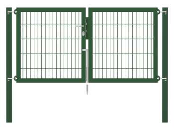 Doppelstabmatten-Doppeltor-Flexo, 8/6/8, grün, Breite 200 x Höhe 100cm