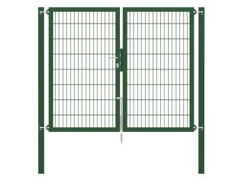 Doppelstabmatten-Doppeltor-Flexo, 8/6/8, grün, Breite 200 x Höhe 160cm
