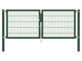 Doppelstabmatten-Doppeltor-Flexo, 8/6/8, grün, Breite 250 x Höhe 100cm