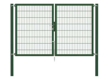 Doppelstabmatten-Doppeltor-Flexo, 8/6/8, grün, Breite 250 x Höhe 160cm
