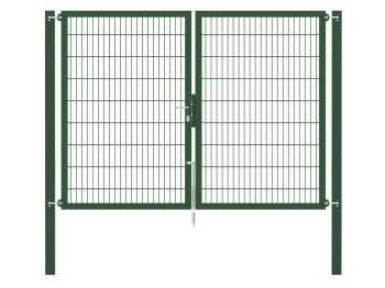 Doppelstabmatten-Doppeltor-Flexo, 8/6/8, grün, Breite 250 x Höhe 180cm