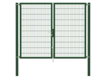 Doppelstabmatten-Doppeltor-Flexo, 8/6/8, grün, Breite 250 x Höhe 200cm