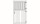 Growi® Stalltür 2-teilig, Drehkippfenster, 1200 mm B x 2215 mm H