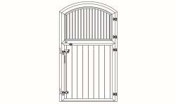 Growi&reg; Stallt&uuml;r mit Bogen , 2-teilig, 1200 B x...