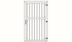 Growi&reg; Stallt&uuml;r 1-teilig, 1200 B x 2200 H mm