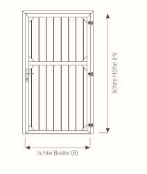 Growi® Stalltür 1-teilig, 1200 B x 2200 H mm