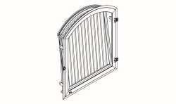Growi® Dreh-Kippfenster mit Bogen , 1000 B x 1000/1200 H mm