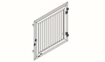 Growi® Stallfenster mit Innengitterrahmen, Doppel-Drehfenster 1000 x 1000 mm
