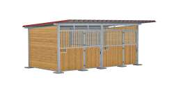 Frontwand 2200 mm H x 3380 mm B, f&uuml;r Growi Weideh&uuml;tte