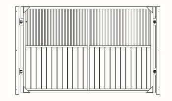 Trennwand Waikanto, schwenkbar, Höhe: 230 cm, Breite: bis 250 cm