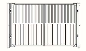 Trennwand Waikanto, schwenkbar, Höhe: 230 cm, Breite: bis 300 cm