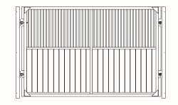 Trennwand Waikanto, schwenkbar, Höhe: 230 cm, Breite: bis 400 cm