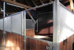 Frontwand Evando mit zweiteiliger Drehtür, Höhe: 230 cm, Breite: bis 250 cm