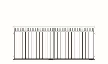 Trennwand Inao, Höhe: 150 cm, Breite: bis 300 cm