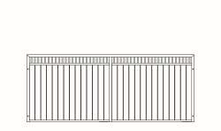 Trennwand Inao, Höhe: 150 cm, Breite: bis 350 cm