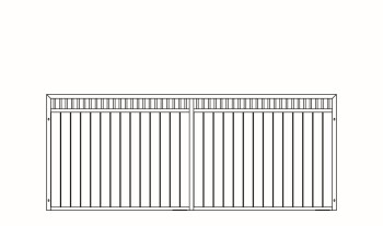 Trennwand Inao, Höhe: 150 cm, Breite: bis 400 cm