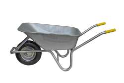 Growi® Compactkarre 100 Liter, mit verzinkter Stahl-Mulde