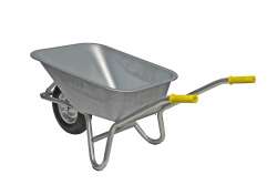 Growi® Compactkarre 100 Liter, mit verzinkter Stahl-Mulde