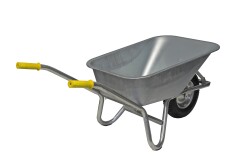Growi® Compactkarre 100 Liter, mit verzinkter Stahl-Mulde