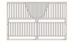 Trennwand Gala Exklusiv, Höhe: 230 cm, Breite: bis 350 cm