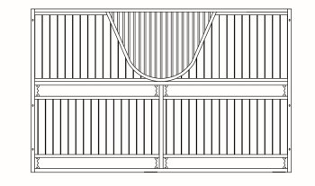 Trennwand Gala Exklusiv, Höhe: 230 cm, Breite: bis 400 cm