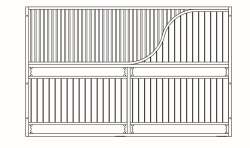 Trennwand Laselle Exklusiv, Höhe: 230 cm, Breite: bis 350 cm