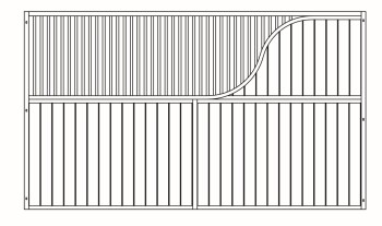 Trennwand Laselle, Douglasienholz , Höhe: 230 cm Breite: bis 350 cm