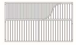 Trennwand Laselle, Douglasienholz , Höhe: 230 cm...