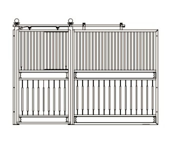 Frontwand Dolana Exklusiv, Höhe: 230 cm; Breite: 300 - 350 cm, Bongossi 