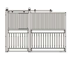 Frontwand Dolana Exklusiv , H&ouml;he: 230 cm; Breite: 351 - 400 cm, Bongossi 