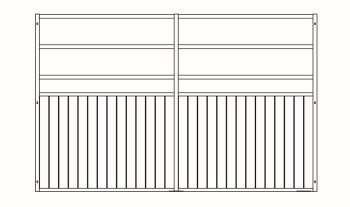 Trennwand Kagura, Höhe: 230 cm, Breite: bis 300 cm