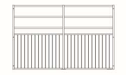 Trennwand Kagura, H&ouml;he: 230 cm, Breite: bis 400 cm