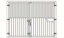 Frontwand Faana komplett aufschwenkbar, Höhe: 230 cm, Breite bis 400 cm