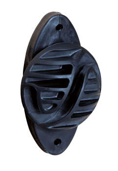 Kordelisolator, schwarz bis 6mm, 25 Stück/Beutel